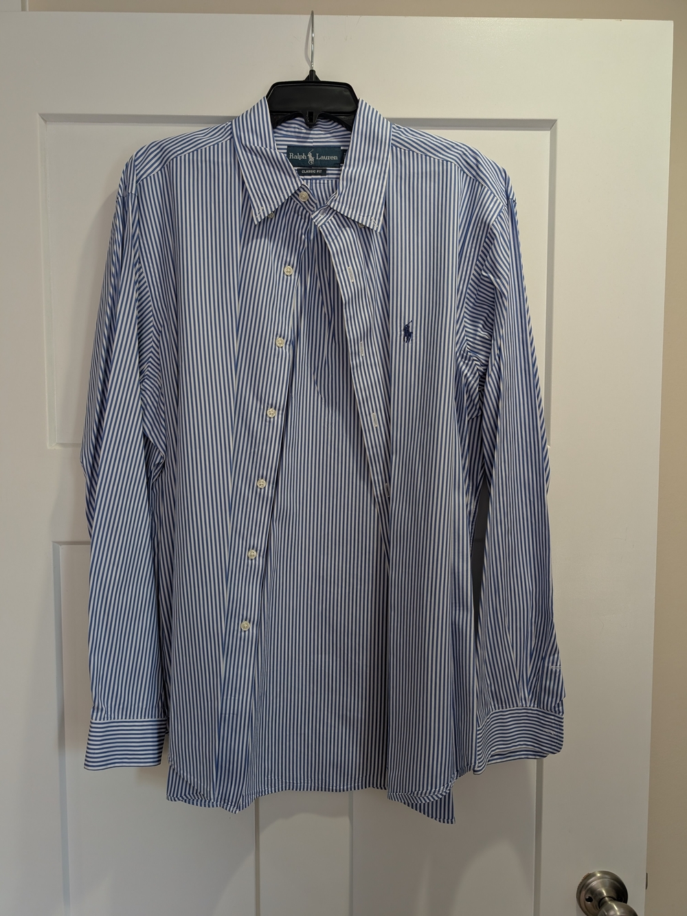 Ralph Lauren Blue Stripe Classic Button-Down Shirt - Men